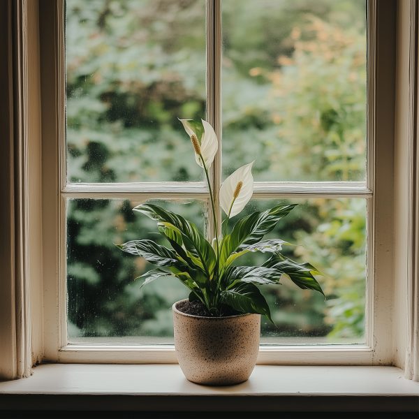 Lepelplant - Set van 4 - Spathiphyllum'Lima'- Hoogte 60-75cm -⌀12cm