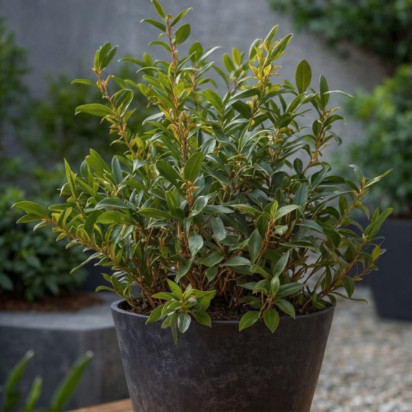 Vleesbes - Set van 2 - Sarcococca'Confusa'- Hoogte 30-40cm -⌀17cm