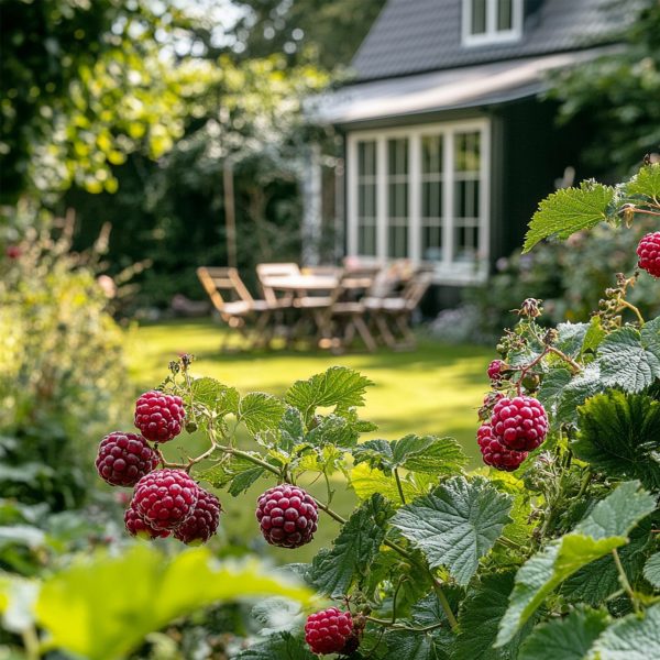 Taybessenplant - Set van 3 - Rubus'Tayberry'- Hoogte 25-40cm -⌀9cm