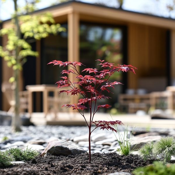 Japanse Esdoorn - Acer palmatum'Atropurpureum'- Hoogte 25-40cm -⌀10,5cm