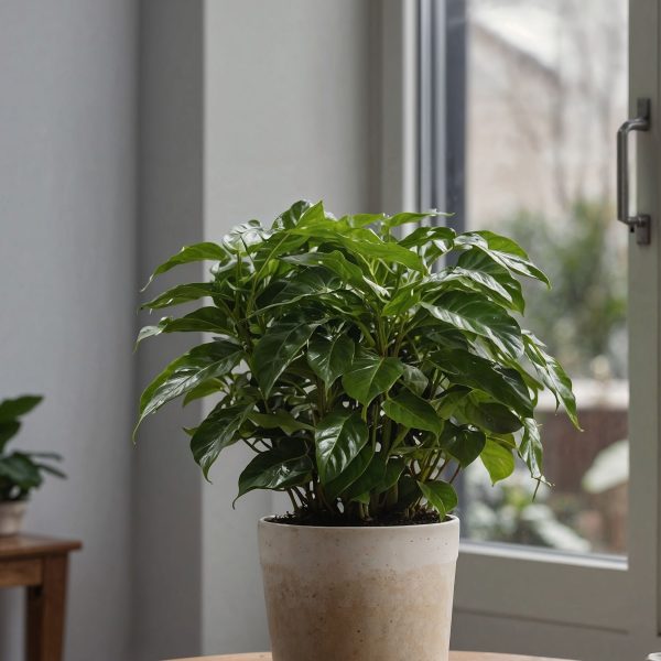 Koffieplant - Set van 2 - Coffea arabica - Hoogte 25-40cm -⌀12cm