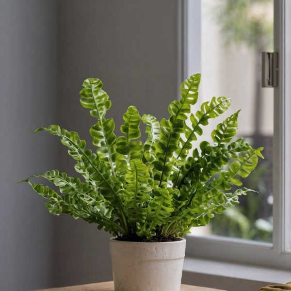 Vogelnestvaren - Asplenium nidus'Crispy Wave'- Hoogte 25-40cm -⌀12cm